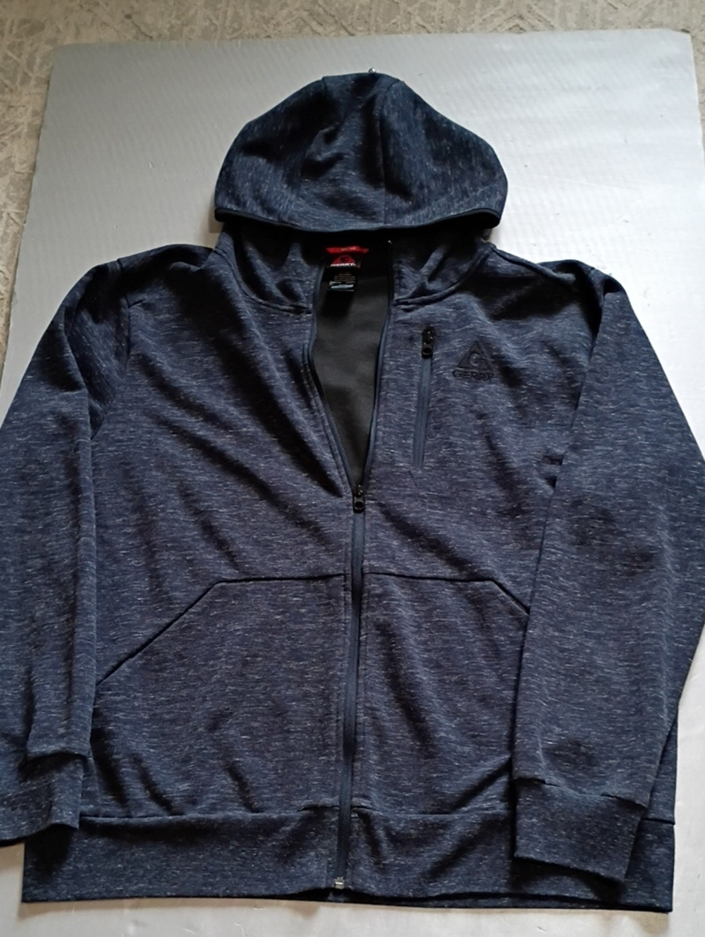 Gerry Weber XXL Dark Navy Zip-Up Hooded Sweatshirt